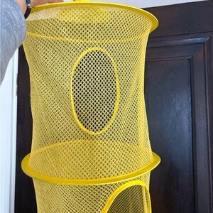 5/$25 Yellow Hanging Mesh Storage Organizer